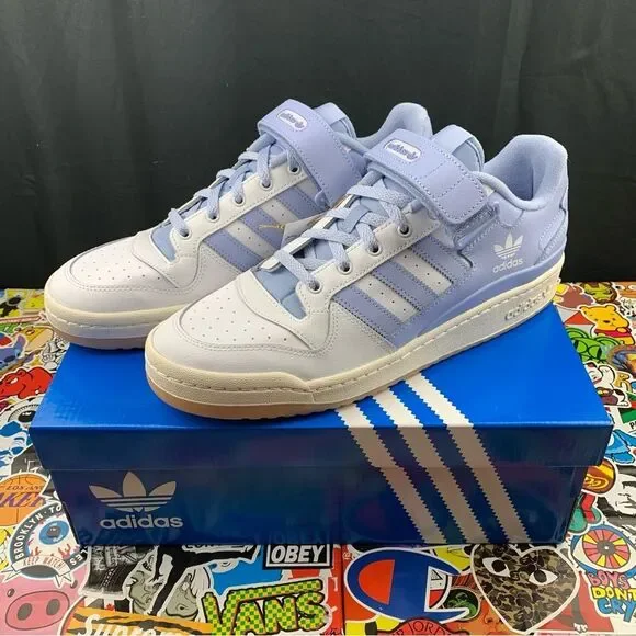 adidas | Shoes | Adidasforum Low Blue Velcro Size 2 Mens | Poshmark